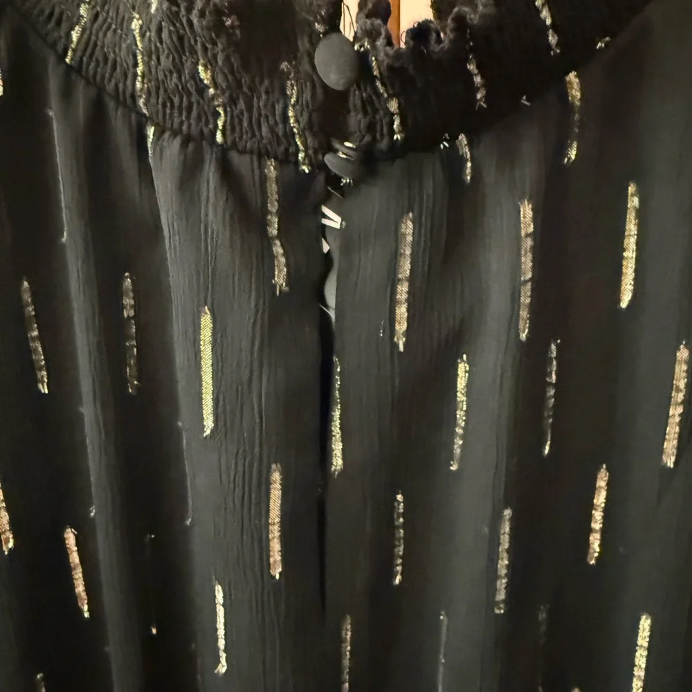 MSK Black Mini Dress with Metallic Accents - Picture 4 of 5